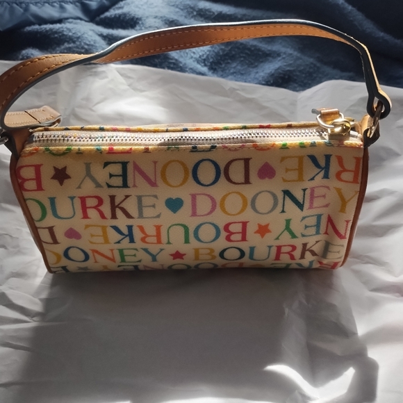 Vintage Dooney & Bourke Multicolor Mini Barrel Bag